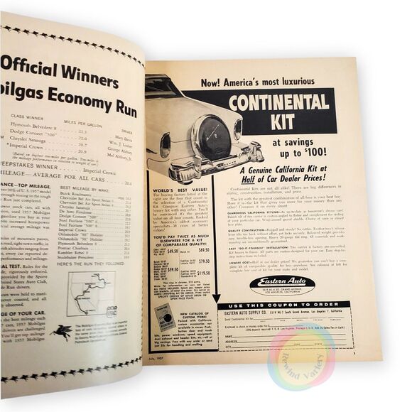 Motor Life Magazine July 1957 Customs of the Year 1958 Chevy Design Styling - Picture 5 of 8